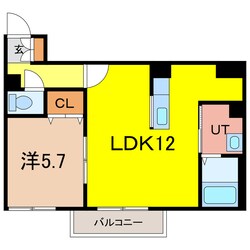 クレストパレス一条通の物件間取画像